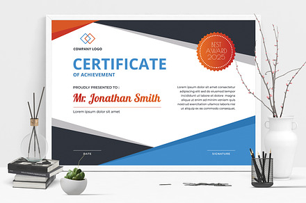 Certificate Template, a Stationery Template by Boostock
