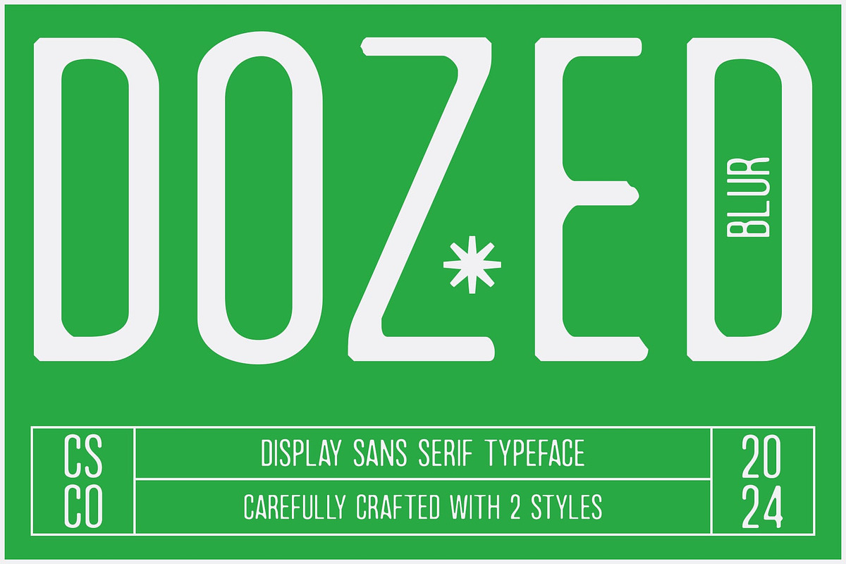 Dozed Blur, a Sans Serif Font by Craft Supply Co. (Photo 1 of 8)