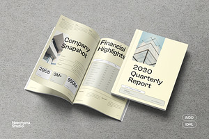 Yellow Startup Quarterly Report, a Brochure Template by Neermana