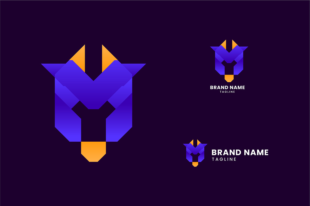 Letter M Cow's Head Logo, a Branding & Logo Template by okkydianpra (Photo 2 of 3)
