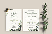 Greenery Wedding invite Set Canva, an Invitation Template by Aks-Designs (Thumbnail 3 of 6)