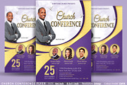 Church Conference Flyer Poster, a Flyer Template by Artolus (Thumbnail 1 of 3)