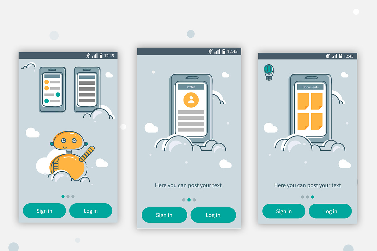 UI Mobile App design, an Android Mockup by JUBO (Photo 1 of 6)