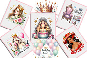 Birthday Queen Sublimation Quotes, an Illustration by Creative Art (Thumbnail 5 of 7)
