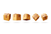 Five 3D rendered cartoonish yellow, an Object Illustration by Abscent (Thumbnail 1 of 3)
