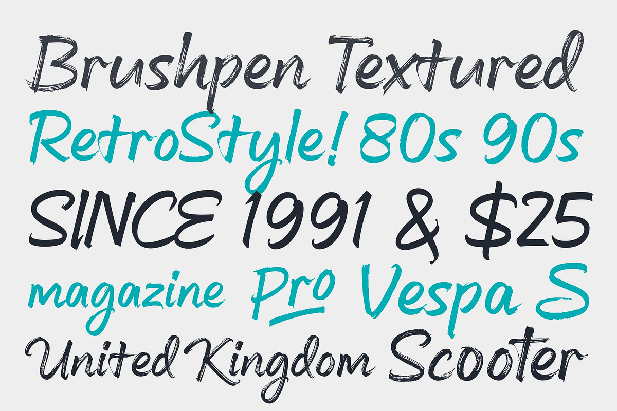 Mufan - Brush Retro Calligraphy Font, a Script Font by dexsarharryfonts (Photo 9 of 11)