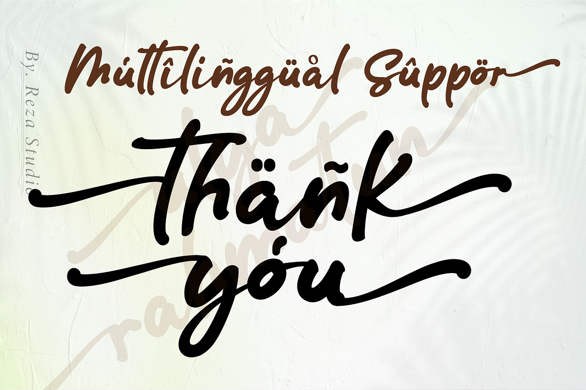 ulya Rahmatun, a Script Font by Reza Studio (Photo 10 of 10)
