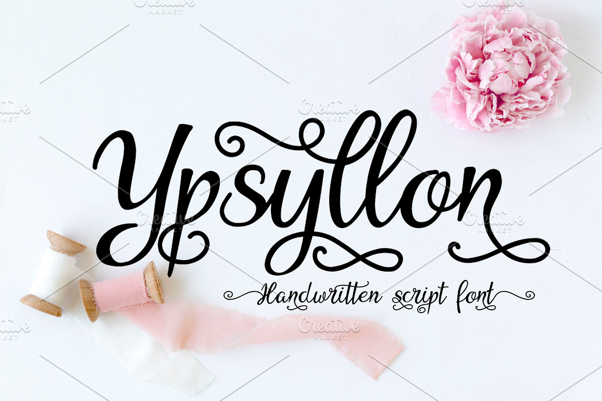 Ypsyllon, a Script Font by Digital Typeface Studio (Photo 1 of 8)