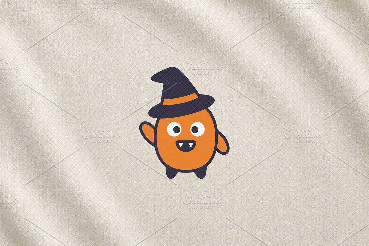 Waving Monster Vector Illustration, a Seasonal Illustration by Vectorium Studio (Photo 3 of 3)