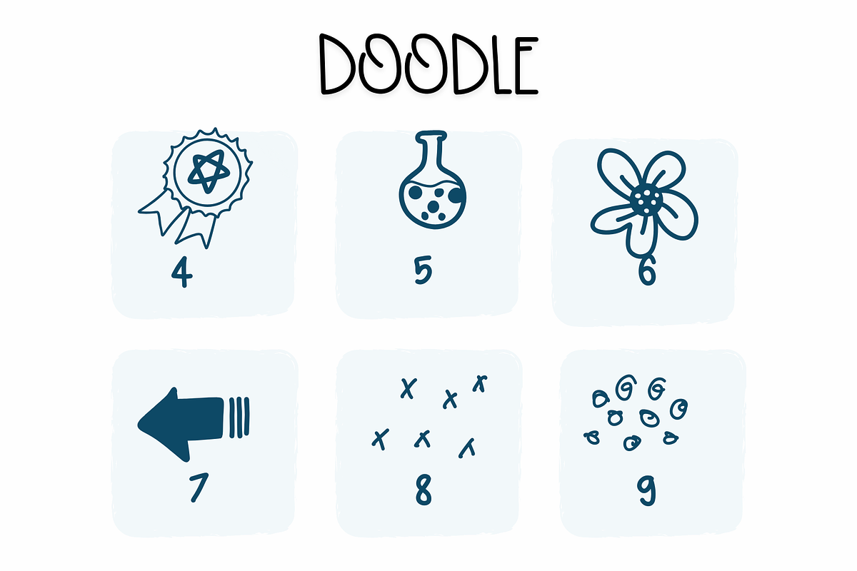 Doodle | Symbols Fonts, a Symbol Font by Sirinart (Photo 4 of 6)