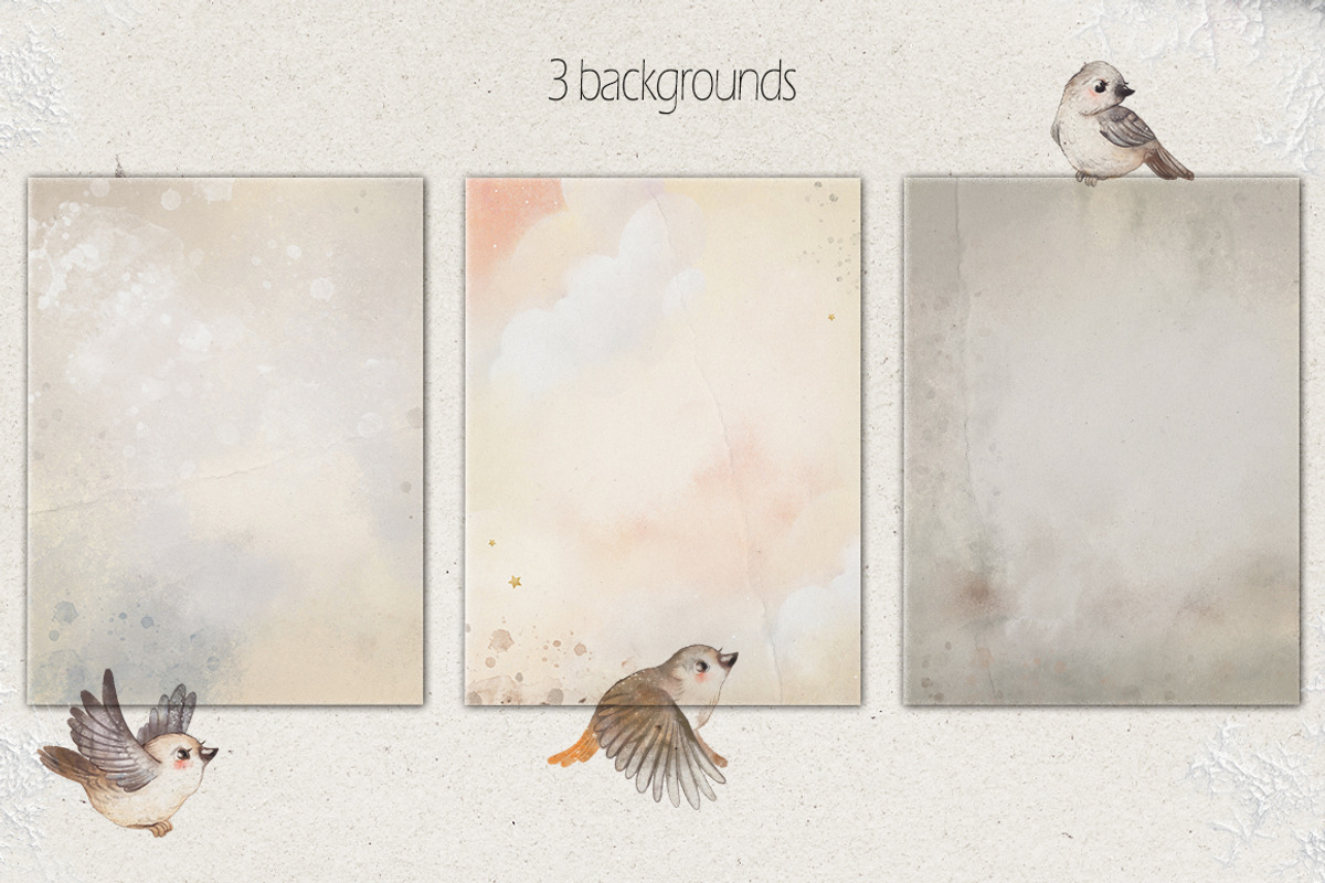 Flower circus.Watercolor vintage set, a Texture Illustration by TanyaSchuka (Photo 4 of 15)