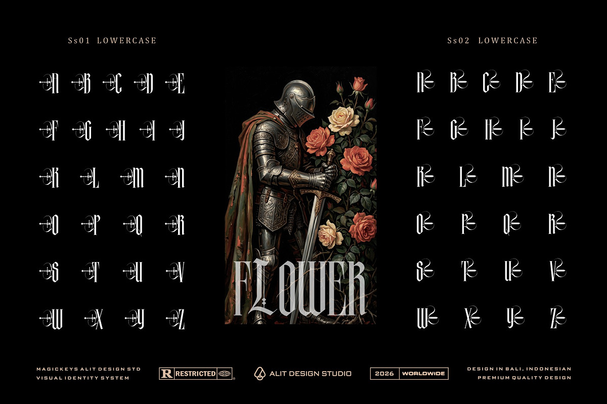 Makyos Gothic Typeface, a Blackletter Font by alit design (Photo 6 of 17)