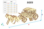 Carriage - Laser Cut File, an Object Graphic by VectorPainter (Thumbnail 10 of 10)