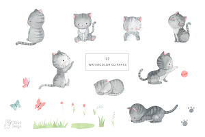 LITTLE KITTEN. Cat Clipart