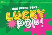 Lucky Pop! Display Font, a Handwritten Font by Sloulyfe (Thumbnail 1 of 9)