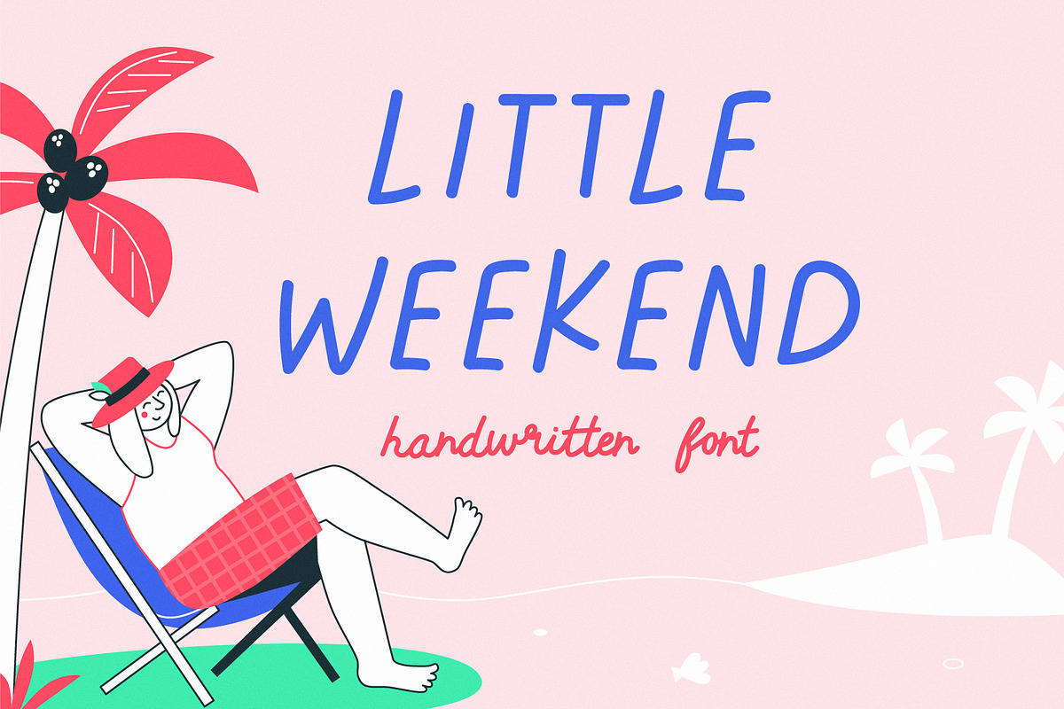 Little weekend | Handwritten font, a Handwritten Font by JuliaVolkova (Photo 1 of 7)