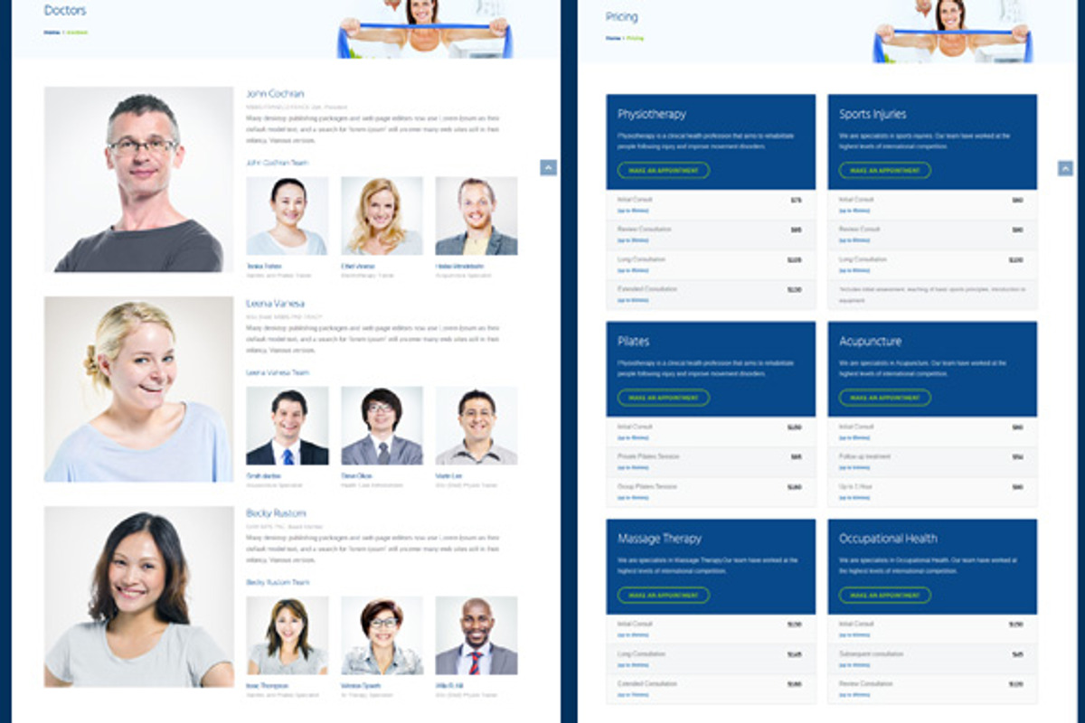 Pulse-Physiotherapy Medical WP Theme, a WordPress Template by TheGenius (Photo 3 of 3)