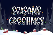 Christmas Lights Font, a Script Font by Coco Bloom (Thumbnail 2 of 7)