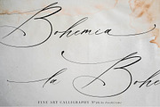 La Bohemia // Fine Art Calligraphy, a Script Font by PeachCreme (Thumbnail 1 of 12)