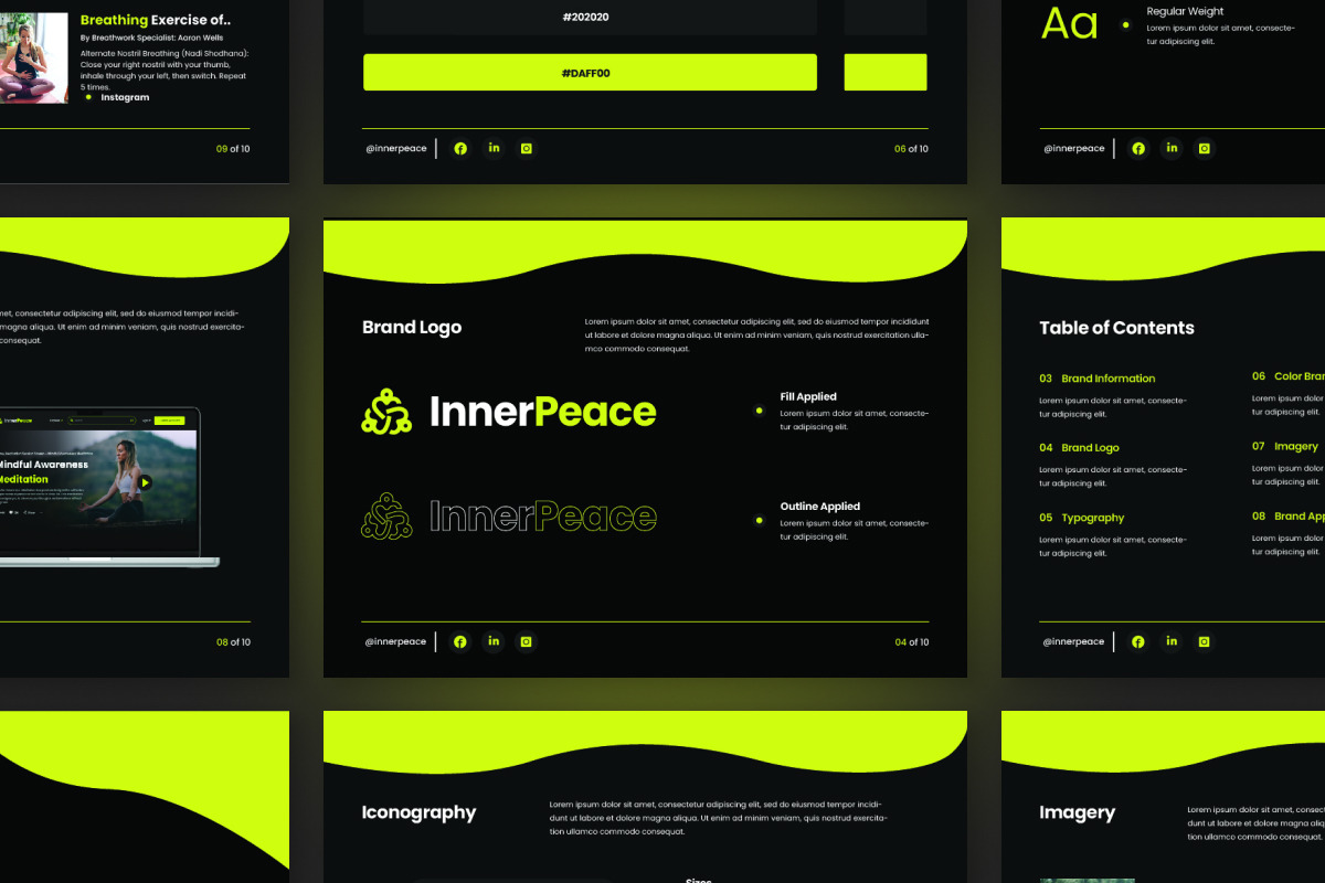 InnerPeace - Yoga Brand Guideline, a Branding & Logo Template by productype1 (Photo 2 of 3)