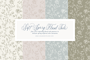 Pastel Floral Toile Digital Paper, a Background Graphic by Loren Schmidt Studio (Thumbnail 1 of 7)