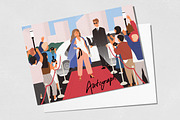 Celebrity on red carpet, a Person Illustration by Good Studio (Thumbnail 3 of 3)