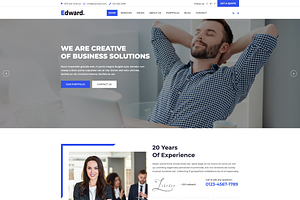 Edward - Corporate HTML Template, a Bootstrap Template by Team90Degree