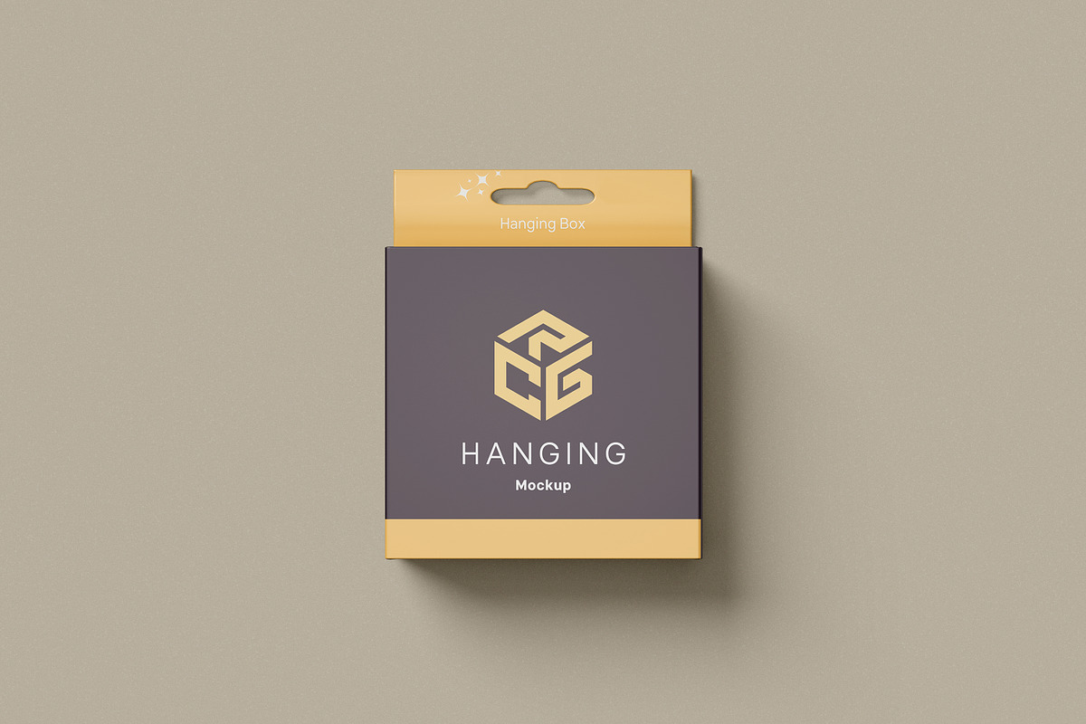 Hanging Box Mockup, a Packaging Mockup by Pexelcorner (Photo 6 of 9)