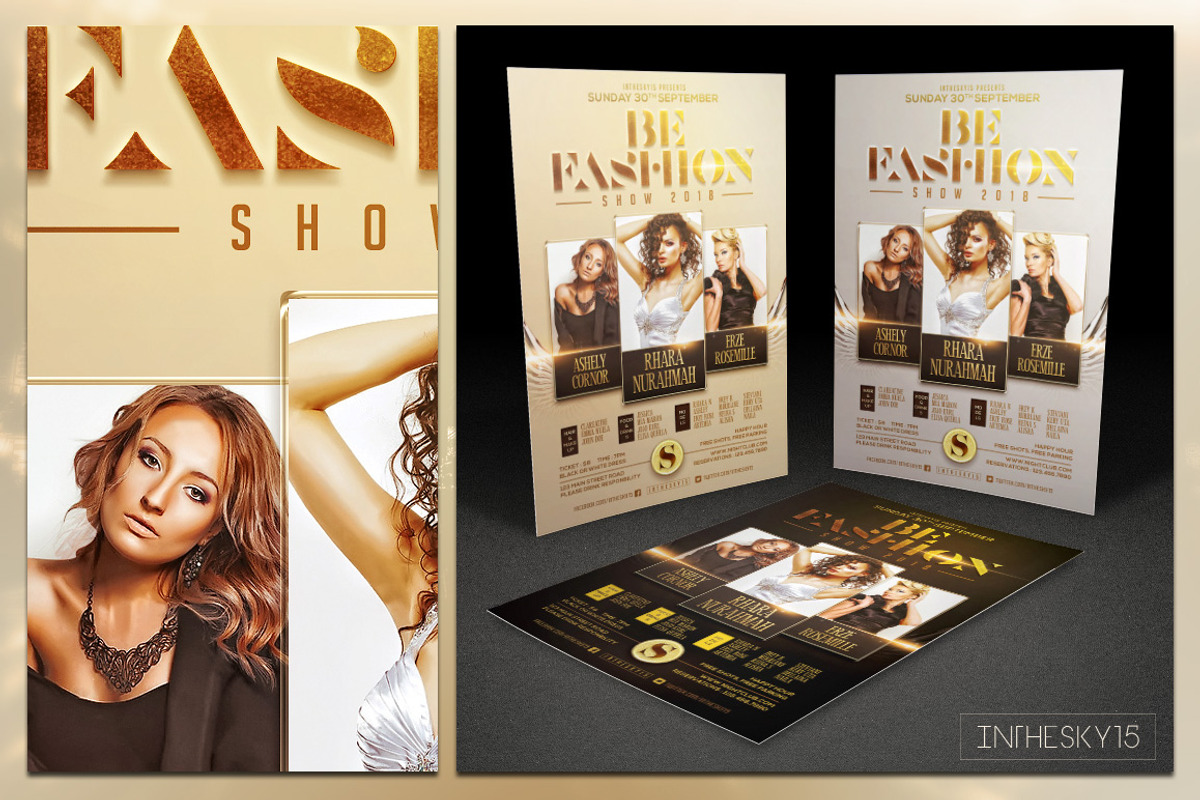 Be Fashion Flyer Template, a Flyer Template by InTheSky15 (Photo 2 of 3)