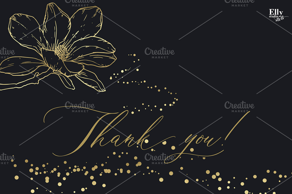 Magnolia Graphic Collection, a Decorative Illustration by Elly Studio (Photo 14 of 14)
