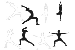 Yoga Pose Figures Set 1 Procreate