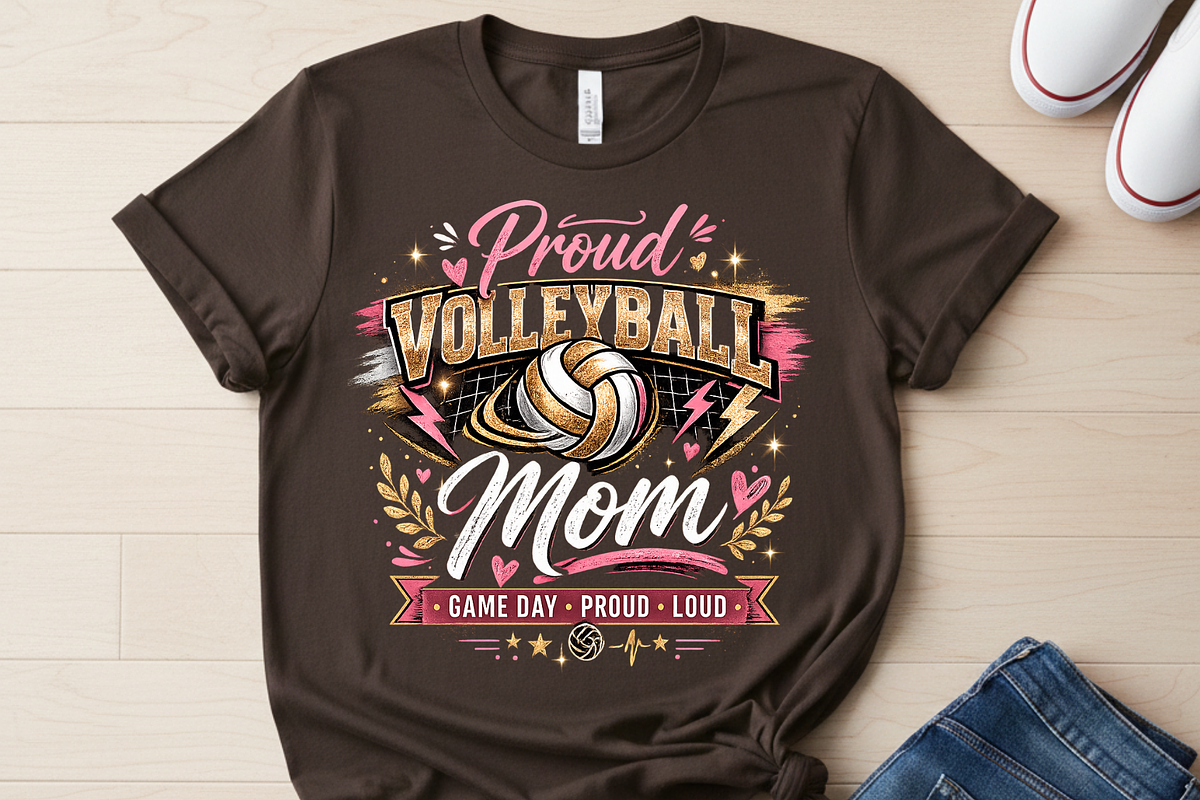 Volleyball Mom PNG, Game Day shirt, a Graphic by Vector Portal (Photo 2 of 7)