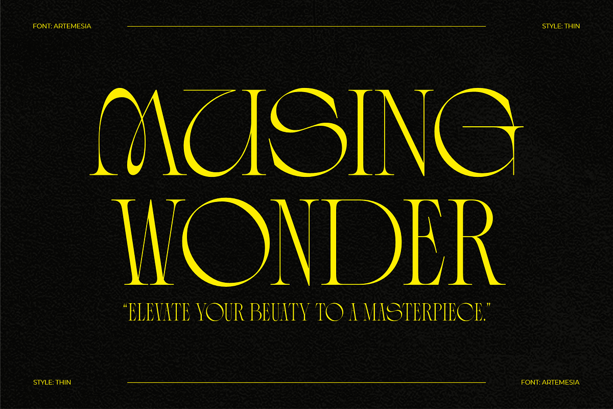 ARTEMESIA – A STYLISH DISPLAY SERIF, a Serif Font by RedyStudio (Photo 4 of 10)