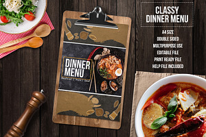 Classy Dinner Menu