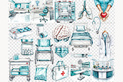 Medical Clipart Set | Nurse & Doctor, a Work Illustration by GlamArtZhanna (Thumbnail 6 of 8)
