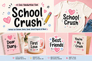 School Crush, a Script Font by Wow Magic (Thumbnail 3 of 6)