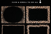 Rose Gold Confetti Frames Borders, a Texture Graphic by Nifty Template Studio (Thumbnail 7 of 10)