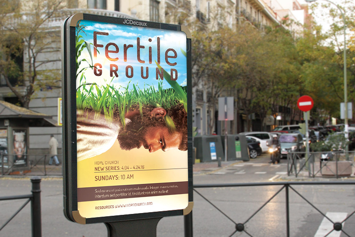 Fertile Ground Flyer Poster PSD, a Flyer Template by Godserv Designs