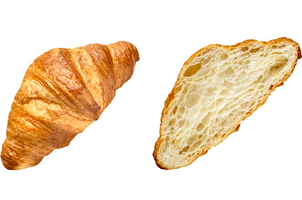 Fresh croissant isolated, a Food & Drink Photo by BOOCYS