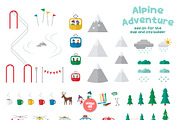 Alpine Adventure! Map Illustrations, a Seasonal Illustration by Studio86 (Thumbnail 3 of 4)