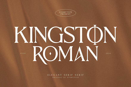 Kingston Roman Elegant Serif Font, a Serif Font by Storytype Studio