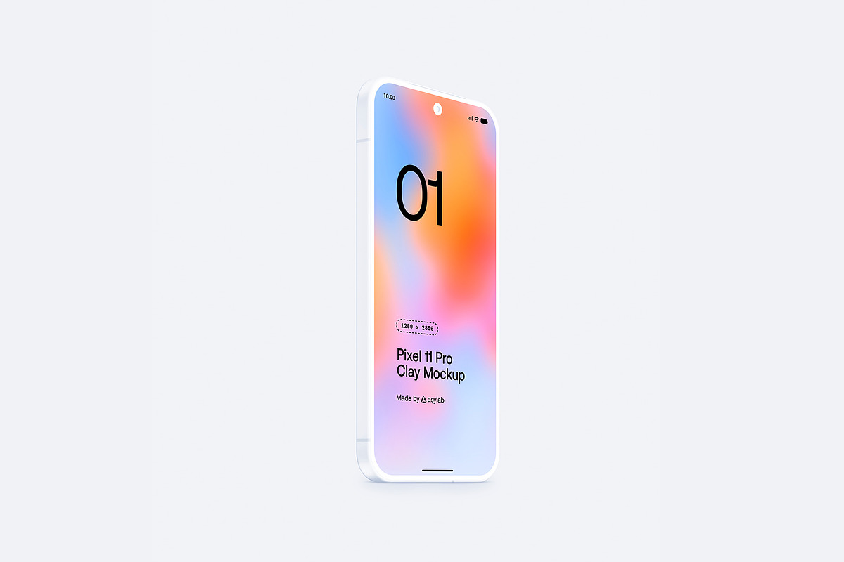 Google Pixel 11 Pro Clay Mockups, an Android Mockup by Asylab (Photo 40 of 62)
