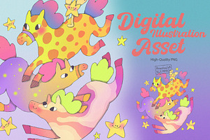 Magicla Horses, an Animal Illustration by Anastasiya Klempach