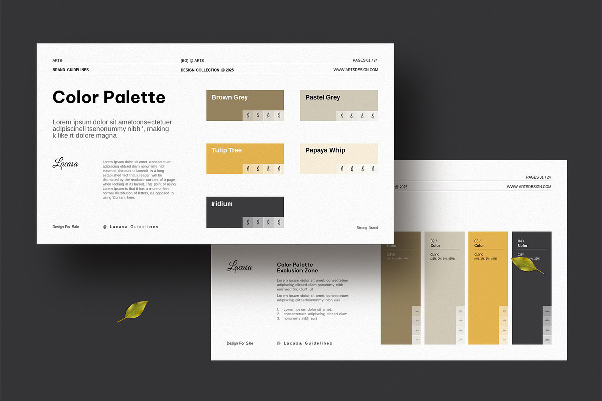Brand Guidelines Presentation, a Presentation Template by Dream-Lab (Photo 5 of 10)