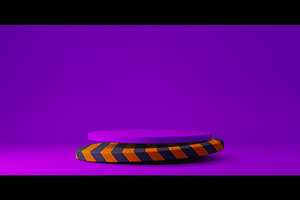 Halloween podium stage