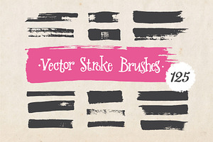 Vector stroke brushes