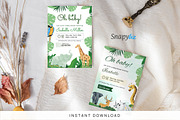 Safari Baby Shower Invitation Temp, an Invitation Template by Snapybiz (Thumbnail 3 of 9)