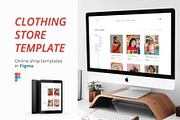 Clothing store template (Figma), a Wireframe Template by helgascandinavus (Thumbnail 1 of 6)