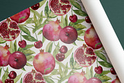 CHERRY POMEGRANATE Seamless Pattern, a Pattern Graphic by AYAKA Studio Co. (Thumbnail 9 of 10)