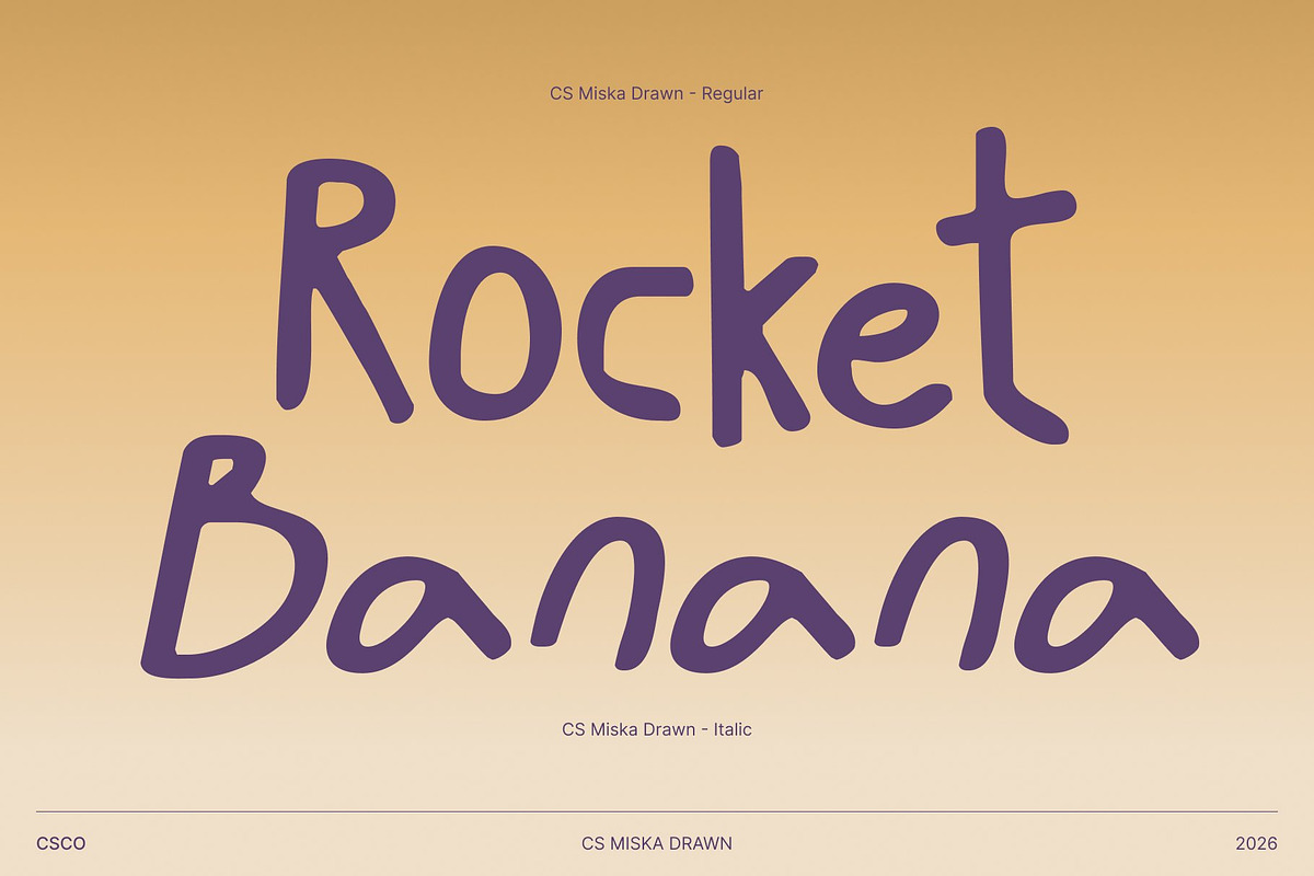 CS Miska Drawn, a Sans Serif Font by Craft Supply Co. (Photo 5 of 8)
